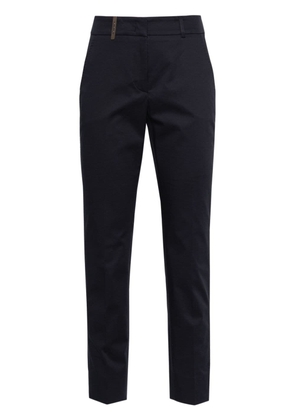 Peserico slim-fit cotton trousers - Blue