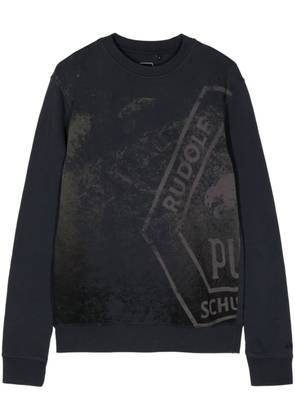 PUMA graphic-print cotton-blend sweatshirt - Black
