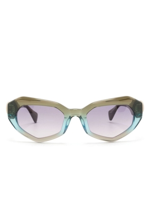 Vivienne Westwood gradient angular-frame sunglasses - Green