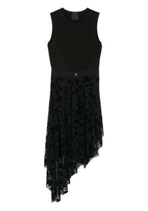 Givenchy ribbed-knit asymmetric dress - Black