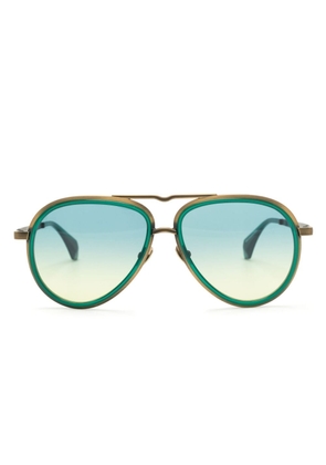 Vivienne Westwood gradient pilot-frame sunglasses - Green