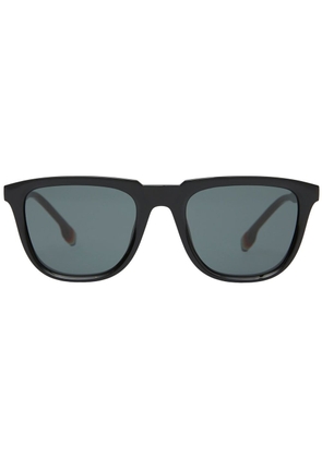 Burberry stripe detail square-frame sunglasses - Black