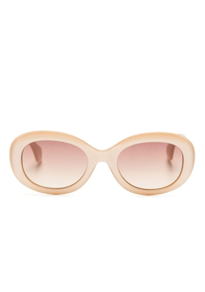Vivienne Westwood Vivienne oval-frame sunglasses - Neutrals