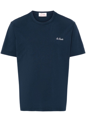 MC2 Saint Barth logo-embroidered cotton t-shirt - Blue
