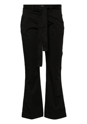LIU JO low-rise flared trousers - Black