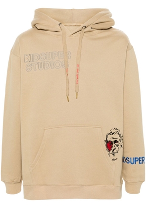 KidSuper logo-embroidered hoodie - Neutrals