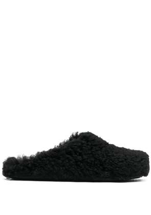 Marni Fussbet Sabot shearling slippers - Black