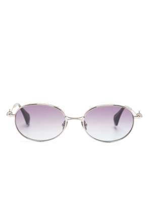Vivienne Westwood Hardware orb oval-frame sunglasses - Silver