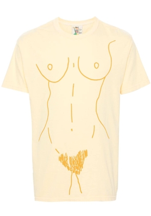 KidSuper graphic-print cotton T-shirt - Yellow