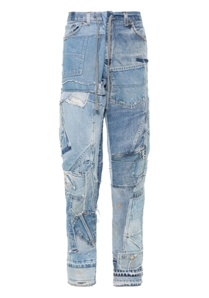 Greg Lauren patchwork-design jeans - Blue