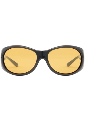 Courrèges Hybrid 01 round-frame sunglasses - Black