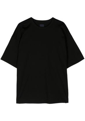 Juun.J logo-embroidered cotton T-shirt - Black