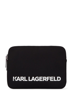 Karl Lagerfeld K/Skuare zip-up laptop case - Black