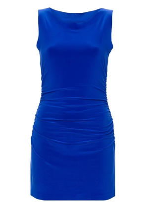 Norma Kamali Pickleball drape-detail mini dress - Blue