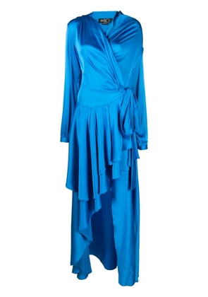 PatBO draped maxi wrap dress - Blue