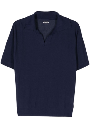 BODE fine-knit cotton polo shirt - Blue