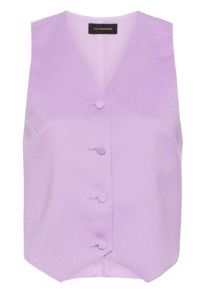THE ANDAMANE Pauline crepe waistcoat - Purple