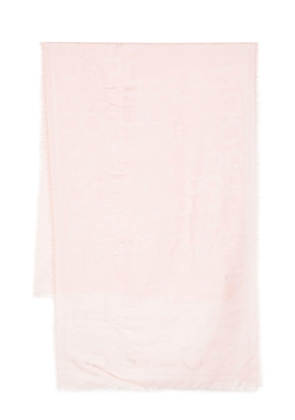 Ferragamo Gancini-print scarf - Pink