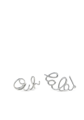 LILY GABRIELLA 18kt white gold Ouh Lala stud earrings - Silver
