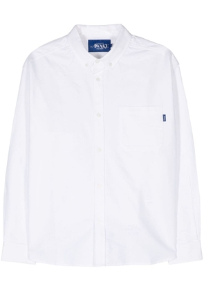 Awake NY button-down collar cotton shirt - White