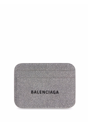 Balenciaga Cash logo-print cardholder - Grey