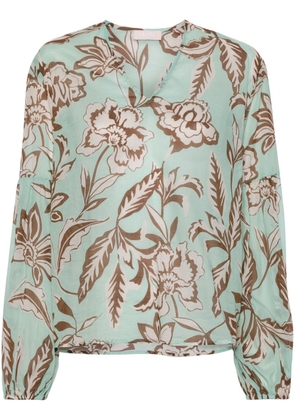 LIU JO floral-print blouse - Green
