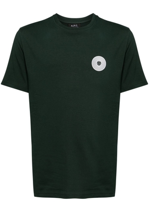 A.P.C. logo-print cotton T-shirt - Green