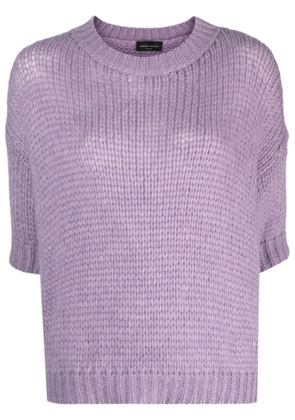 Roberto Collina wool-blend knitted T-shirt - Purple