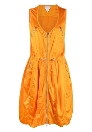 Bottega Veneta lightweight zipped puffball dress - Orange