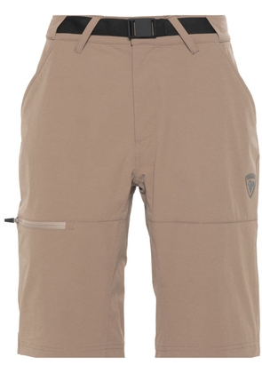Rossignol appliqué-logo cargo shorts - Neutrals