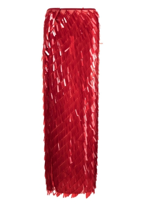 Atu Body Couture embellished maxi skirt - Red