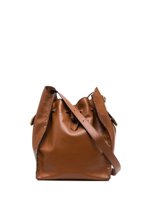 ISABEL MARANT Buky drawstring-fastening shoulder bag - Brown