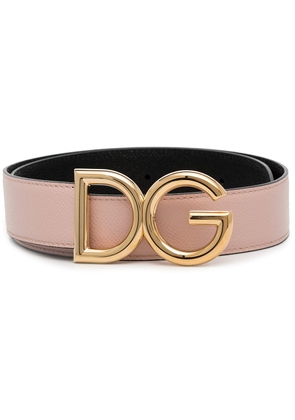Dolce & Gabbana reversible DG logo belt - Pink