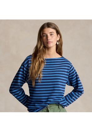 Striped Boatneck Jersey Tee