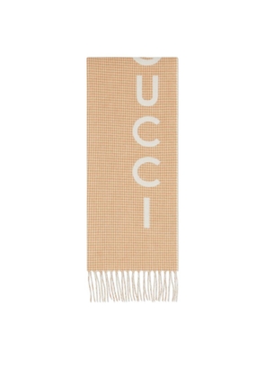 Gucci Wool-Cashmere Logo Scarf