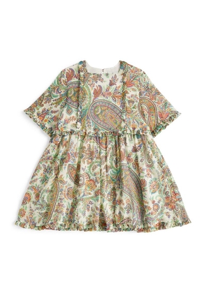 Etro Kids Paisley Print Ruffle-Detail Dress (4-16 Years)