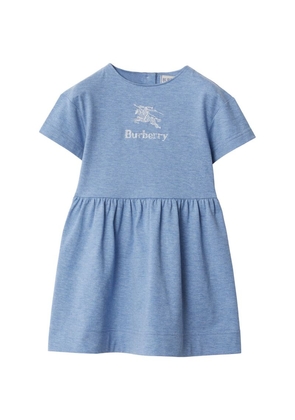 Burberry Kids Embroidered Logo Melange Dress (6-12 Months)