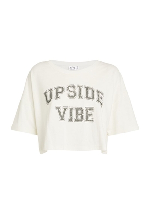 The Upside Hemp-Blend Varsity Print T-Shirt