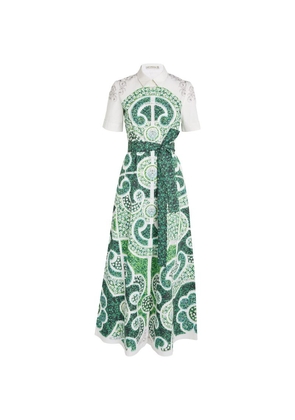 Mary Katrantzou Green Topiary Maxi Dress