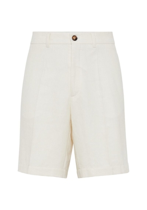 Brunello Cucinelli Linen-Silk-Blend Bermuda Shorts