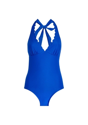 Heidi Klein Forio Scallop Halterneck Swimsuit