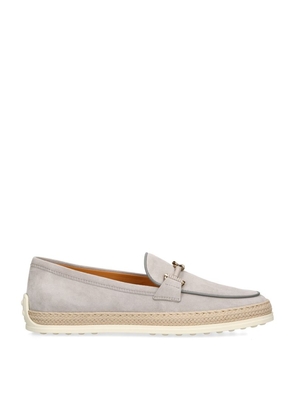 Tod'S Leather Gomma Buckle Loafers