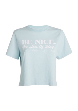 Sporty & Rich Cotton Be Nice Crop Top