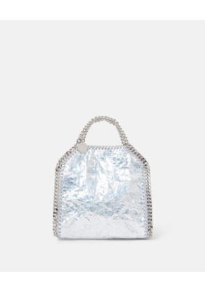 Stella McCartney - Limited Edition Cracked Metallic Falabella Tiny Tote Bag, Woman, SILVER