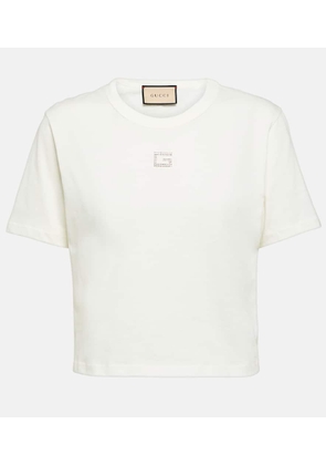 Gucci Cotton jersey cropped T-shirt