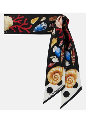 Dolce&Gabbana Capri printed silk twill scarf