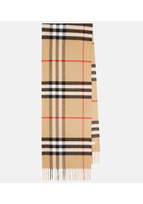 Burberry Burberry Check cashmere scarf