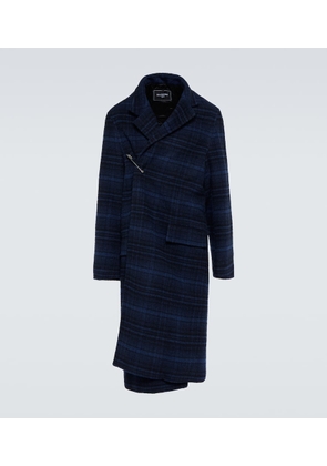 Balenciaga Checked wool coat