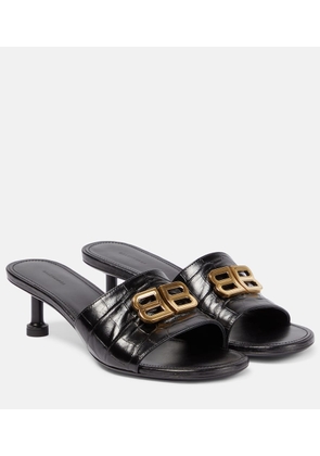 Balenciaga Groupie BB croc-effect leather sandals
