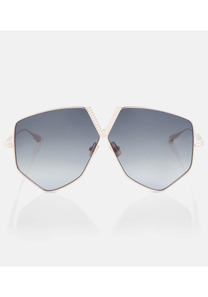 Valentino V-Hexagon oversized sunglasses